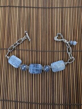 Sterling Silver Kyanite Bracelet (Vintage)